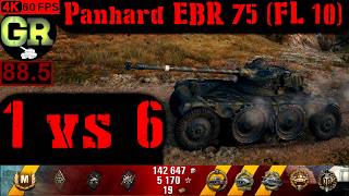 World of Tanks Panhard EBR 75 (FL 10) WoT Replay - 9 Kills 4.8K DMG(Patch 1.4.1)