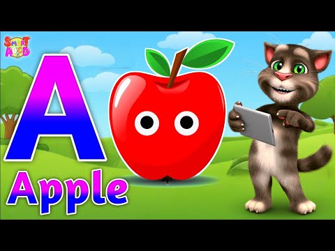 Phonics Song 2 with TWO Words in 3D - A For Apple🍎🍏- ABC Alphabet Songs with Sounds for Children's
