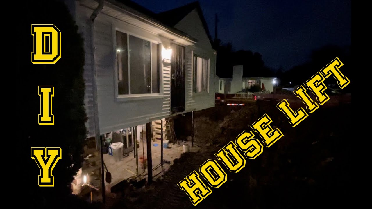 DIY house lift - foundation repair / basement wall rebuild