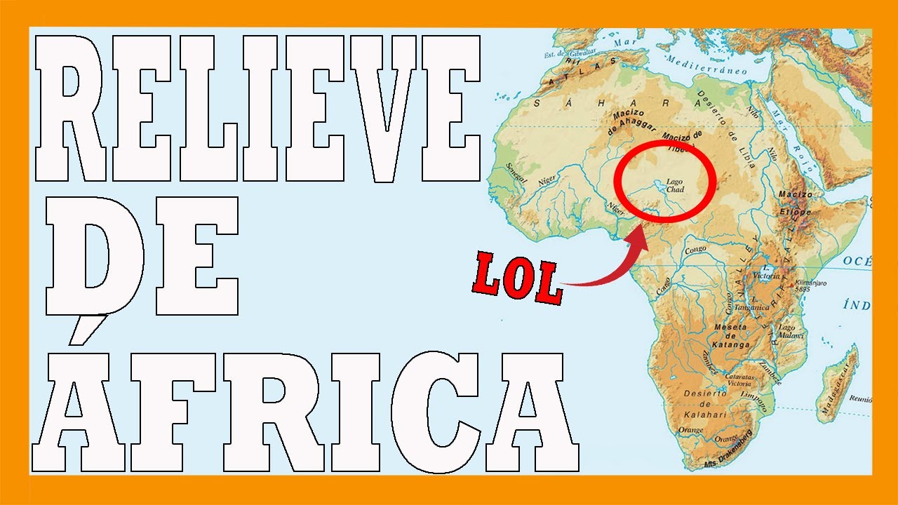 Mapa De Las Formas Del Relieve De áfrica La Edad Mediana En África