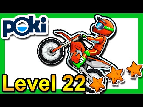 Moto X3M Bike Race Game Level 22 [3 Stars] Poki.com