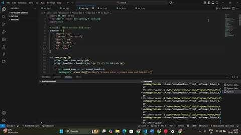 implement prompt serialization for saving and loading prompts efficiently in a Python application