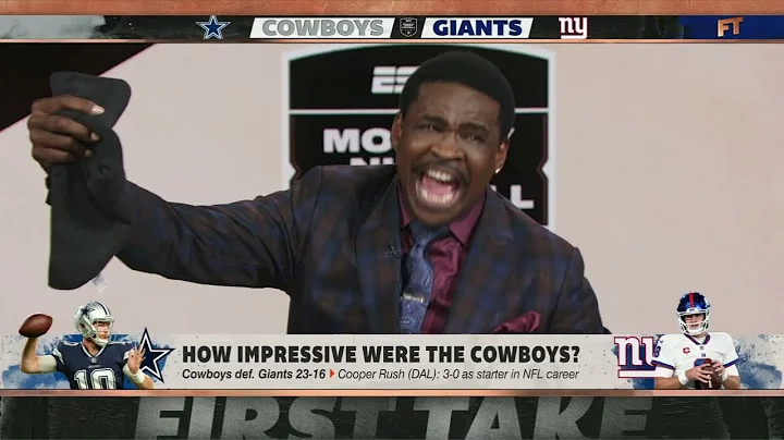 Michael Irvin is SWEATING like hes on the football...