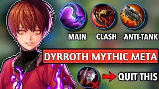 HOW TO USE DYRROTH IN MYTHIC - TOP GLOBAL 1 BUILD #mobilelegends #dyrroth