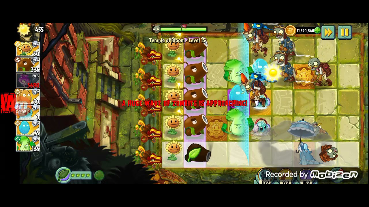 Plants Vs. Zombies 2 infinite cannon balls