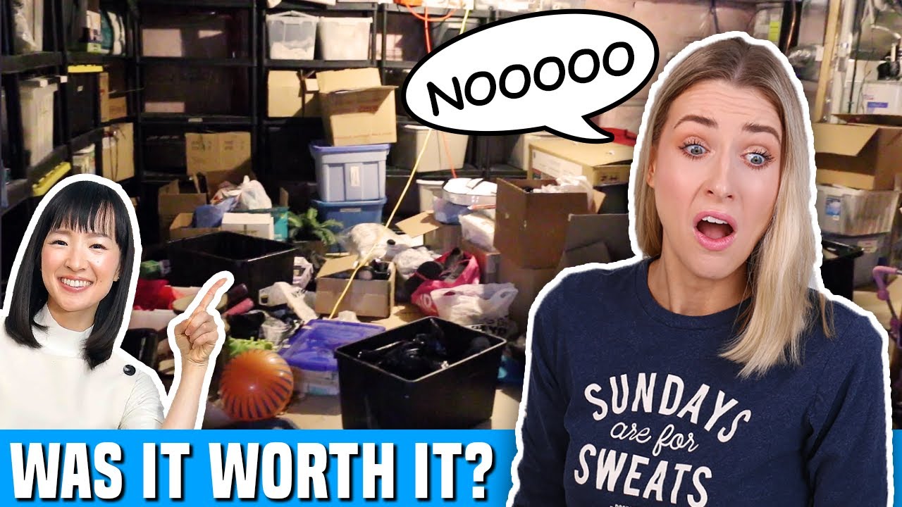 I Tried an EXTREME DECLUTTER using the MARIE KONDO METHOD... worth it???