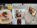 RESET ROUTINE: getting back on track before a new week