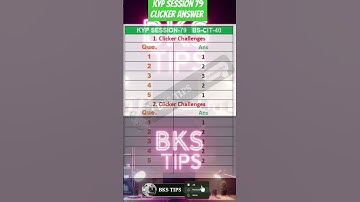 KYP SESSION 79 clicker answer | kyp clicker answer  #bkstips#ytshorts