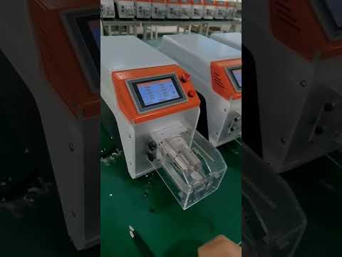 Semi-Automatic Pedal Start Rotary Coaxial Wire Cable Stripping Machine