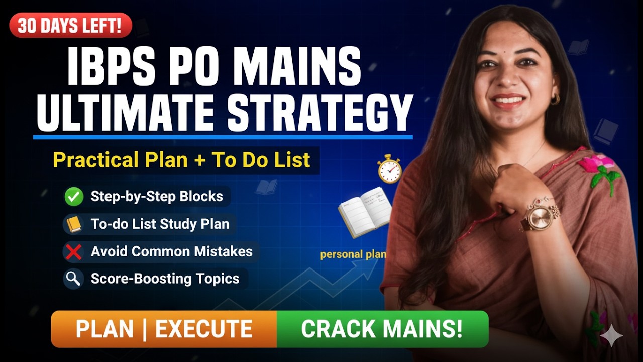 IBPS PO Mains Strategy | Sharing How I cleared Mains in 1st Attempt ...