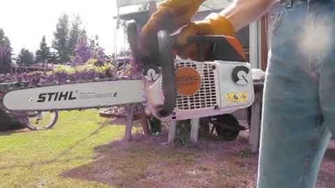 Stihl MS200T arborist chainsaw tree saw