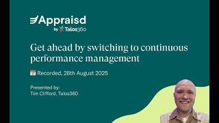 Get ahead by switching to continuous performance management | Online session