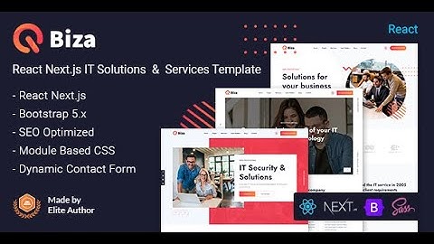 Installation Tutorial - Biza React Next.js IT Solutions & Services Template