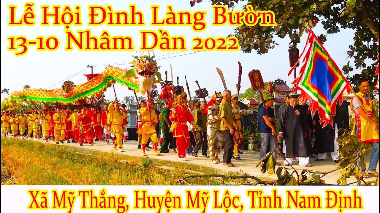 Lễ Hội Truyền Thống Đình Làng Bườn - Xã Mỹ Thắng , Huyện Mỹ Lộc, tỉnh Nam Định Ngày 06.11.2022