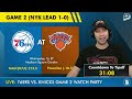 76ers vs. Knicks Live Streaming Scoreboard, Play-By-Play, Highlights & Stats | NBA Playoffs Game 2