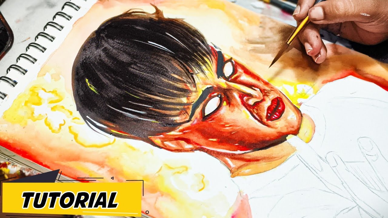 Will Byers Drawing, Watercolor Drawing, Stranger Things Drawing, Step By Step 😍  | (Part 2)