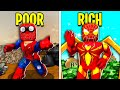 POOR Spiderman Vs RICH Spiderman! (Roblox)