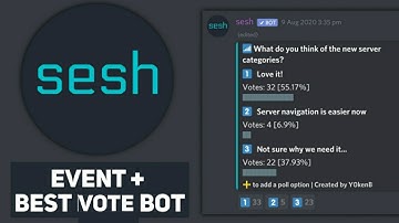 Sesh Bot | Poll Bot Discord | Event bot | How to Use | Vote Bot | Techie Gaurav