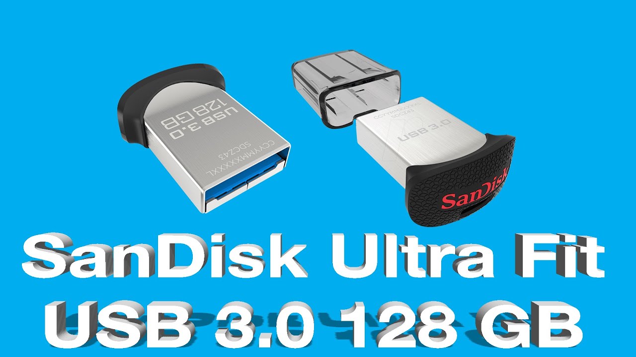 Array af bund Tidligere SanDisk Ultra Fit 128GB USB 3.0 Flash Drive - Unboxing, Speed Test, and  Review - YouTube