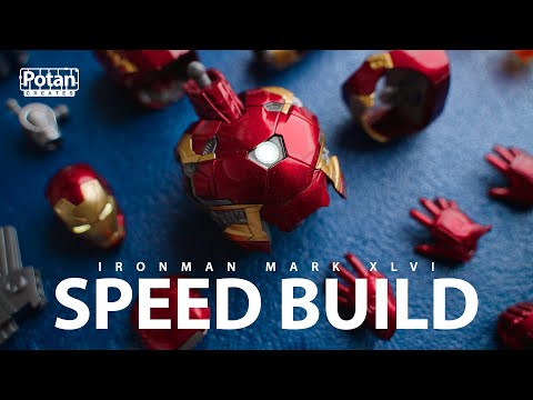 Ironman Mark 46 Plastic Model Kit | Speed Build | ASMR | Morstorm