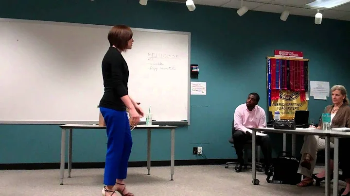 AG Toastmaster Kelly Gargasz presents speech Being...