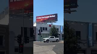 As LA traffic rushes by, the climate clock keeps ticking. Go vegan because the planet depends on it.