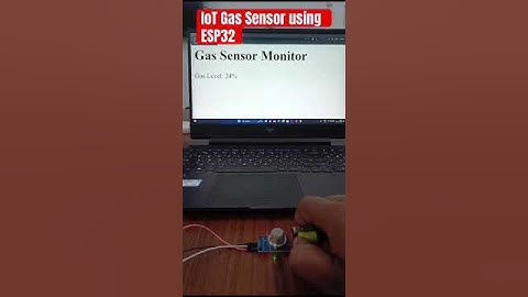 IoT Gas Sensor using ESP32 #iot #esp32 #arduino #scienceexperiment #electronics