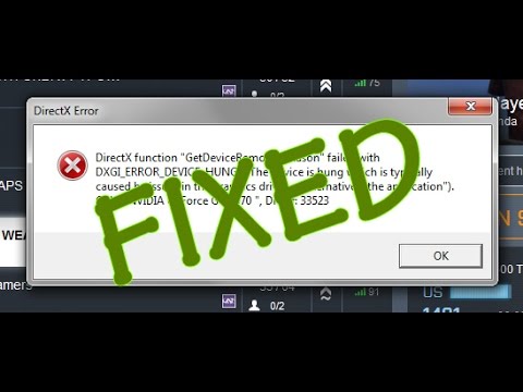 16 Dxgi Error Device Hung Device Removed 100 Fix Using Oc Guru 2 Youtube