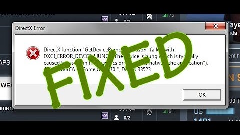 2016 DXGI_Error_Device_Hung / Device_Removed 100% Fix Using OC GURU 2