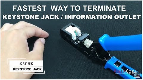 Basic Termination Guide for 180° Keystone Jack