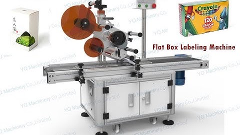 flat box labeling machine manufacturers|YQ machinery top surface automatic label applicator for bag