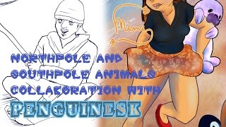 Mimis Speed Coloring: Northpole and Southpole Animals Collab with PENGUINESK