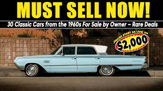 Must Sell Now! 30 Classic Cars from the 1960s For Sale by Owner – Rare Deals