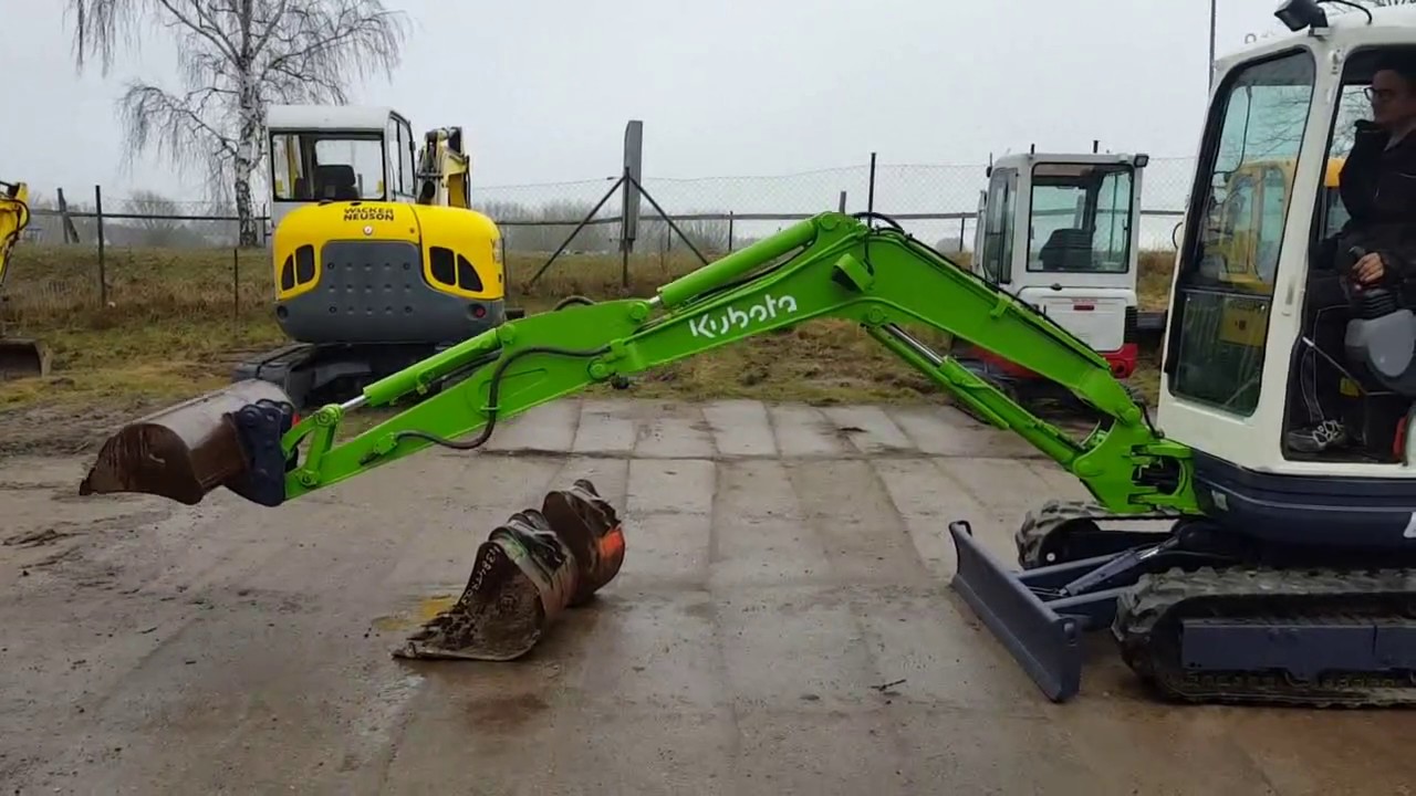 Kubota U253 2007 3 Buckets Excavator YouTube