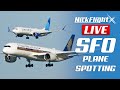 🔴LIVE WINDY Plane Spotting at San Francisco International Airport + ATC | August 12th, 2022