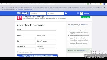 foursquare com Create Account and Business Add