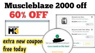 Muscleblaze 2000 off muscleblaze coupon code coupon code 2026