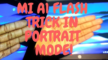 MiA1 portrait mode flash || mia1 portrait mode with flash