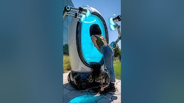 AI Haircut Pod Performs a Bold Hair Transformation on a Silicon Valley Campus #AIrobot #BeautyTech