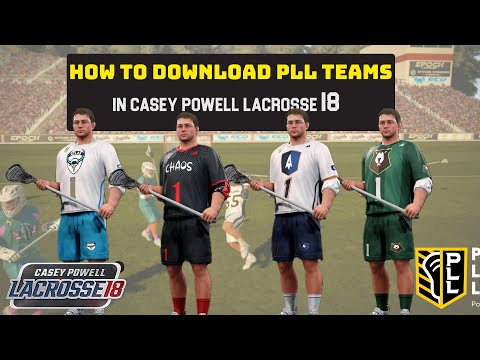 How to Download the PLL Teams in Casey Powell Lacrosse 18