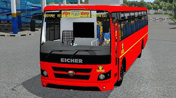 How To Download Msrtc Bs6 Bus Mod In Bus Simulator Indonesia| New Msrtc Eicher BS6 Bus Mod Bussid