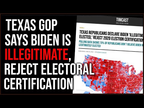 Texas Republicans Declare Biden &#39;Illegitimately Elected,&#39; Reject 2020 Election Certification