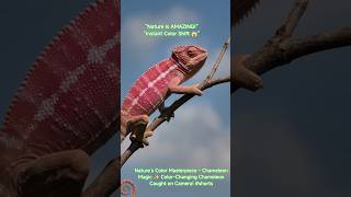 Nature’s Color Masterpiece – Chameleon Magic ✨ Color-Changing Chameleon Caught on Camera! #shorts