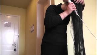 Chinese super long hair wash