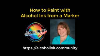 Painting Technique With Alcohol Ink Markers
