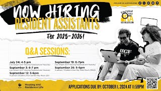UCF Resident Assistant Q&A