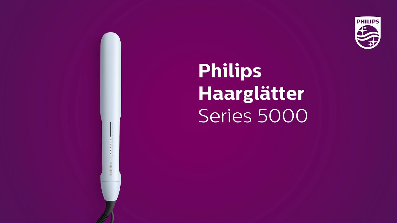 Entdecke den neuen Philips Haarglätter Series 5000 - BHS520 - YouTube