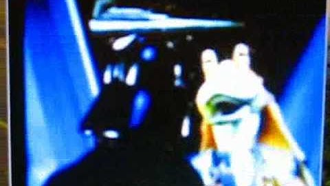 Video of a video of a video of Darth Vader killing Jar Jar Binks
