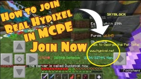 Real Hypixel server join in Minecraft pocket edition on Android phone By Imperial Gamerz