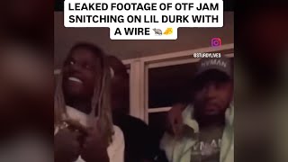 Lil Durk Alleged Snitch Otf Jam Acting Suspicious And Wearing A Wire Around Lil Durk And Otf Members
